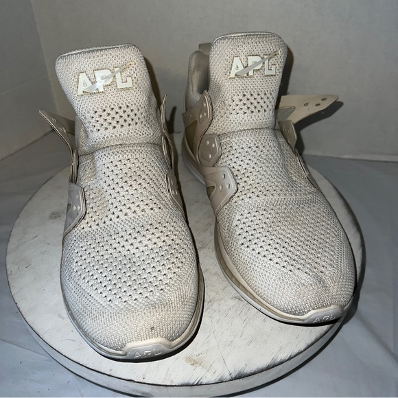 Apl techloom ascend sneaker Cream Ivory High Top Womens Size 9.5 - Picture 3 of 14